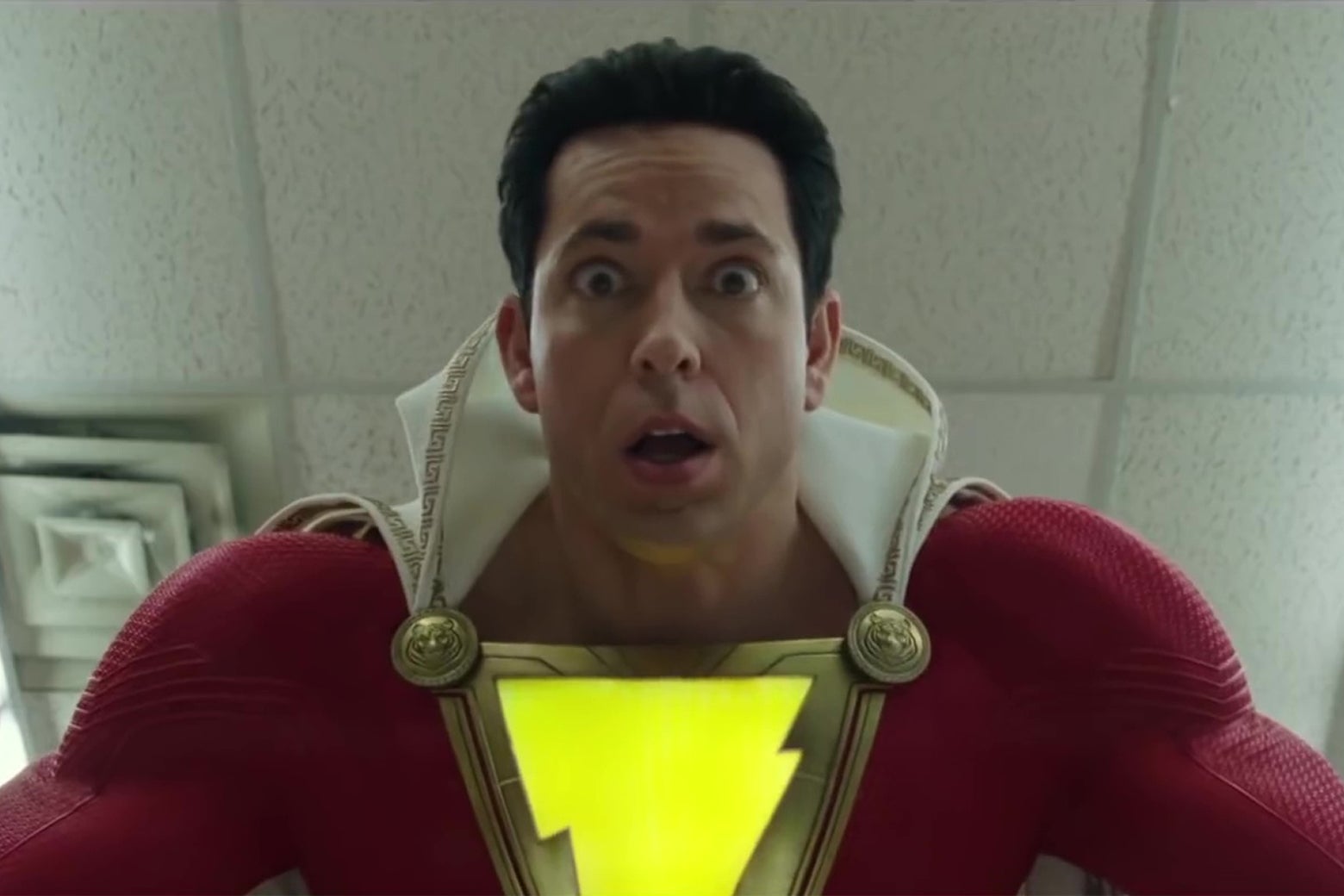 In the Comic-Con trailer for Shazam!, the D.C. Extended Universe embraces comedy.